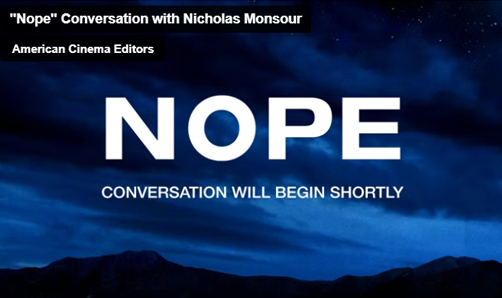 Conversation with Nicholas Monsour – “Nope”